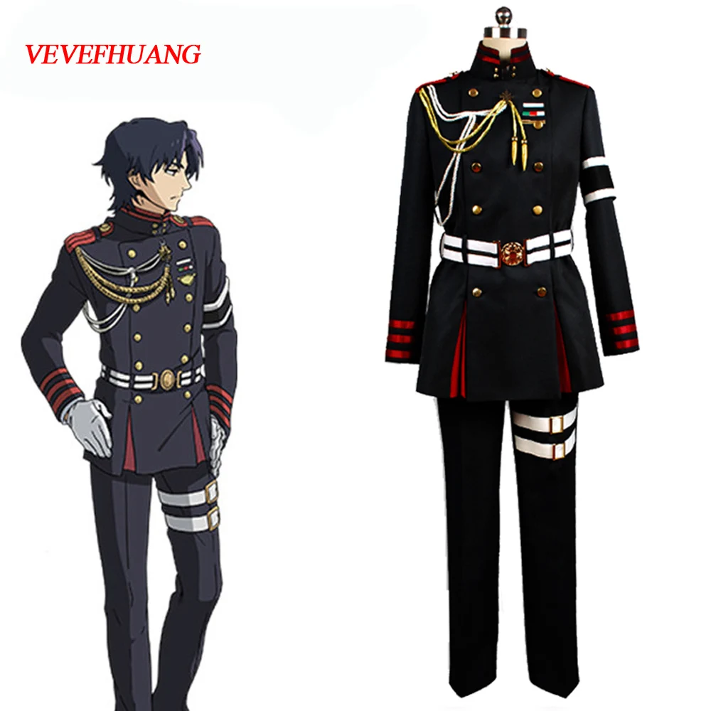 

VEVEFHUANG K Anime Seraph Of The End Owari No Serafu Guren Ichinose Cosplay Costume Military Uniform Outfit Halloween Part